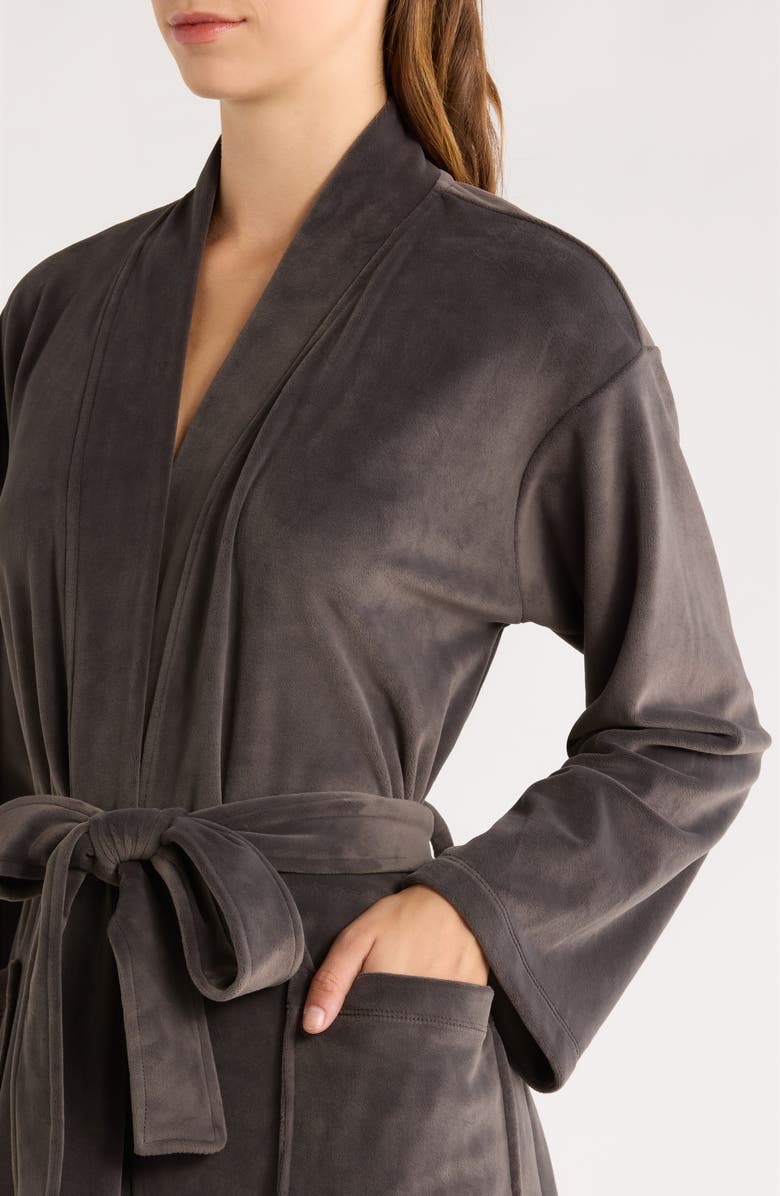 Barefoot Dreams<sup>®</sup> Luxe Chic Robe, Alternate, color, Carbon
