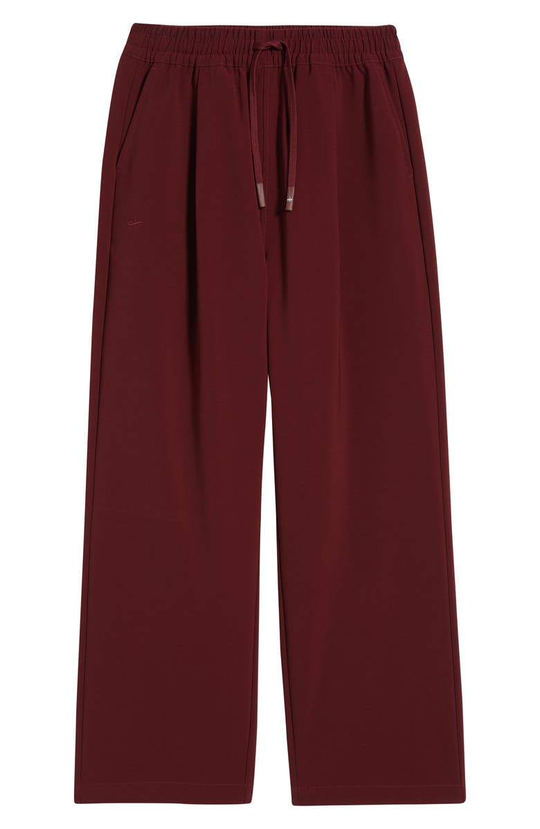 SANTO STUDIO Veloce Cotton Neoprene Track Pants, Alternate, color, Merlot