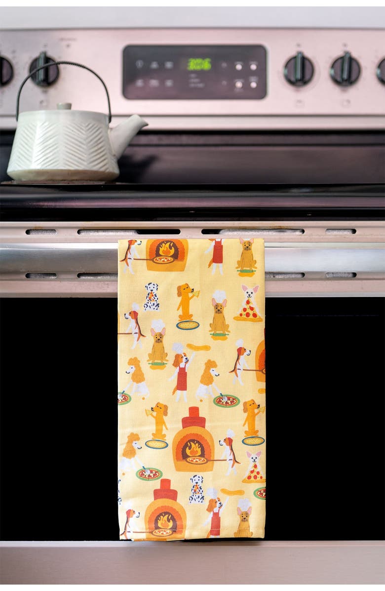 Puppington Dog Kitchen Towels - Pasta Pups & Pizza Pawty, Alternate, color, Pasta Pups And Pizza Pawty