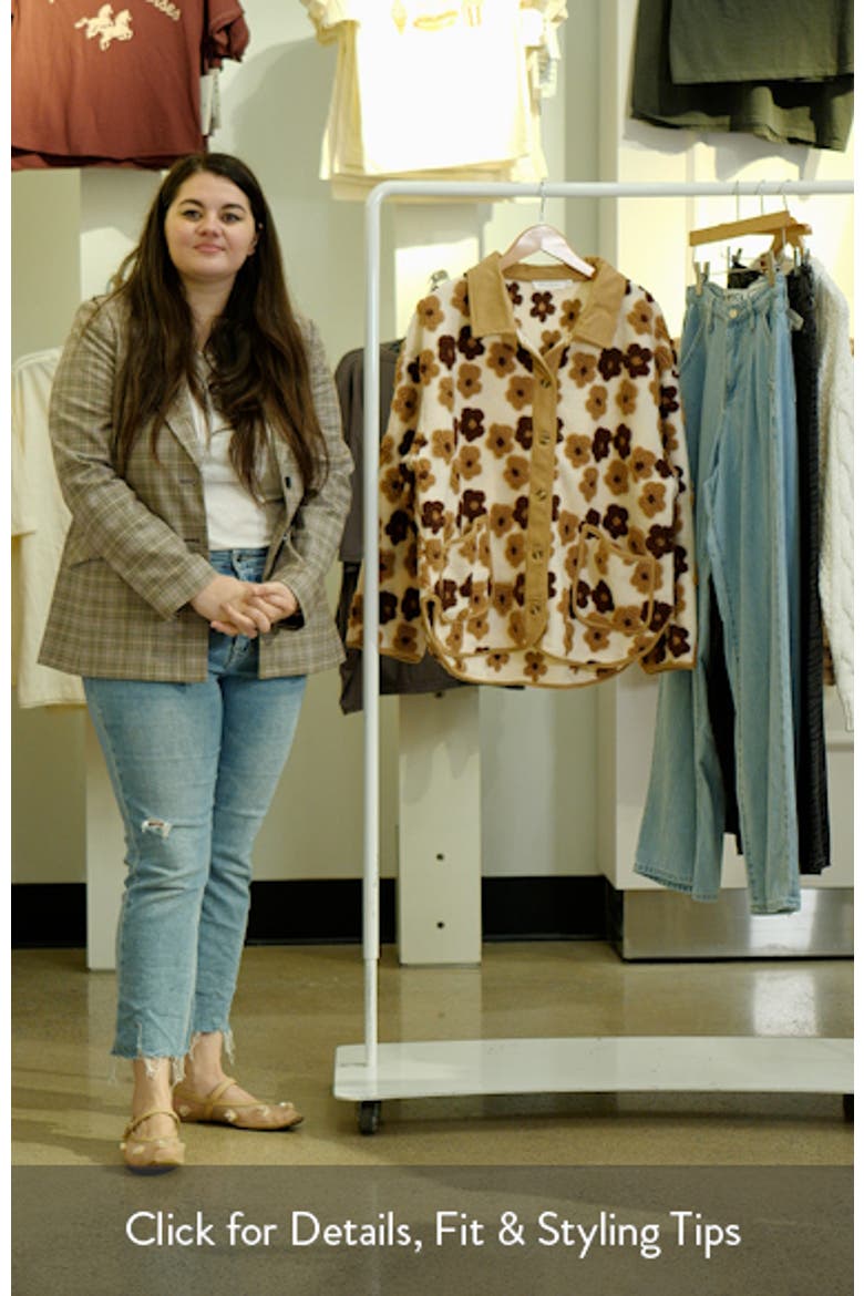 Floral High Pile Fleece Jacket video