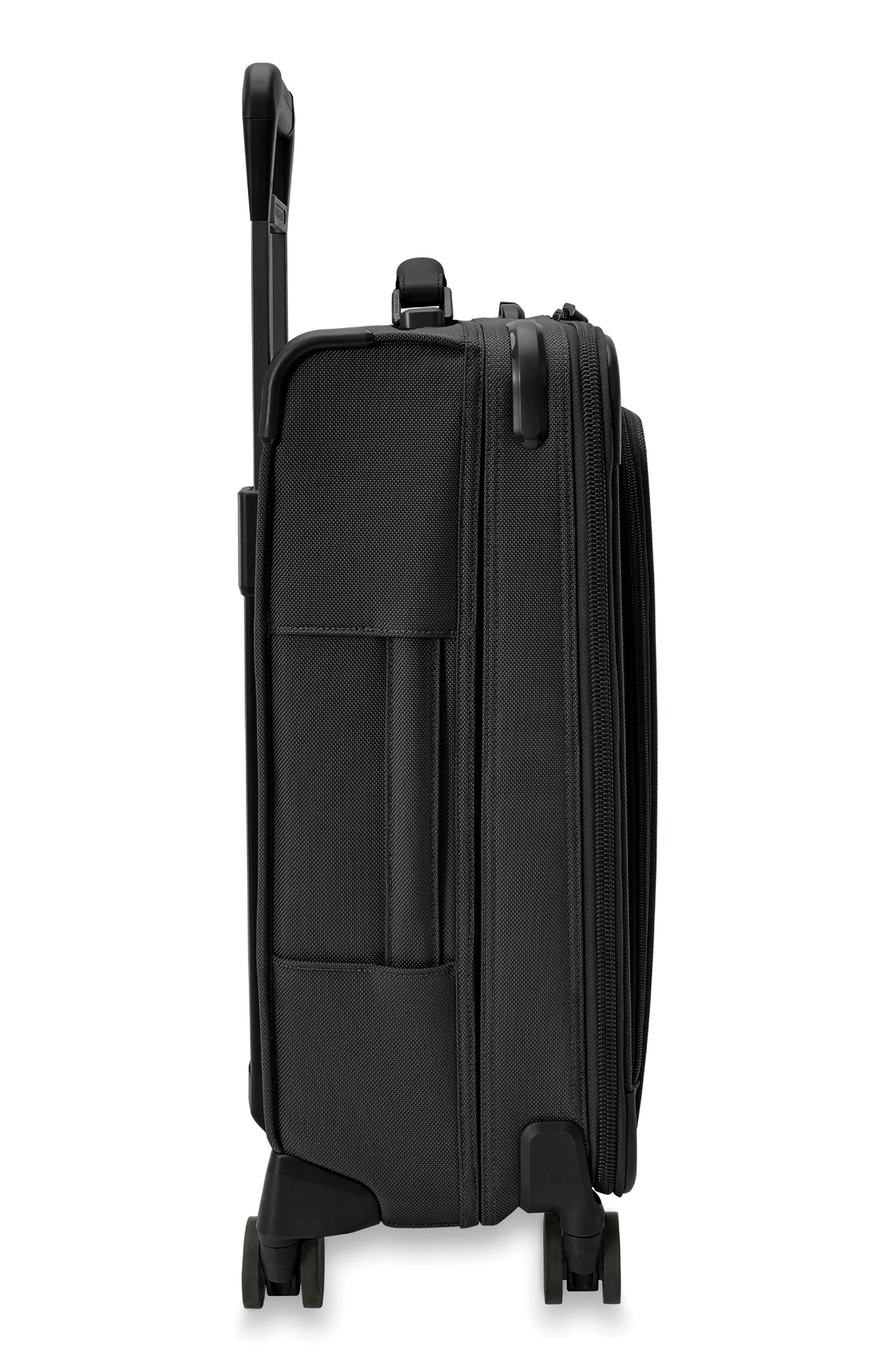 Briggs & Riley Baseline Essential 22-Inch Expandable Spinner Carry-On Bag, Alternate, color, Black