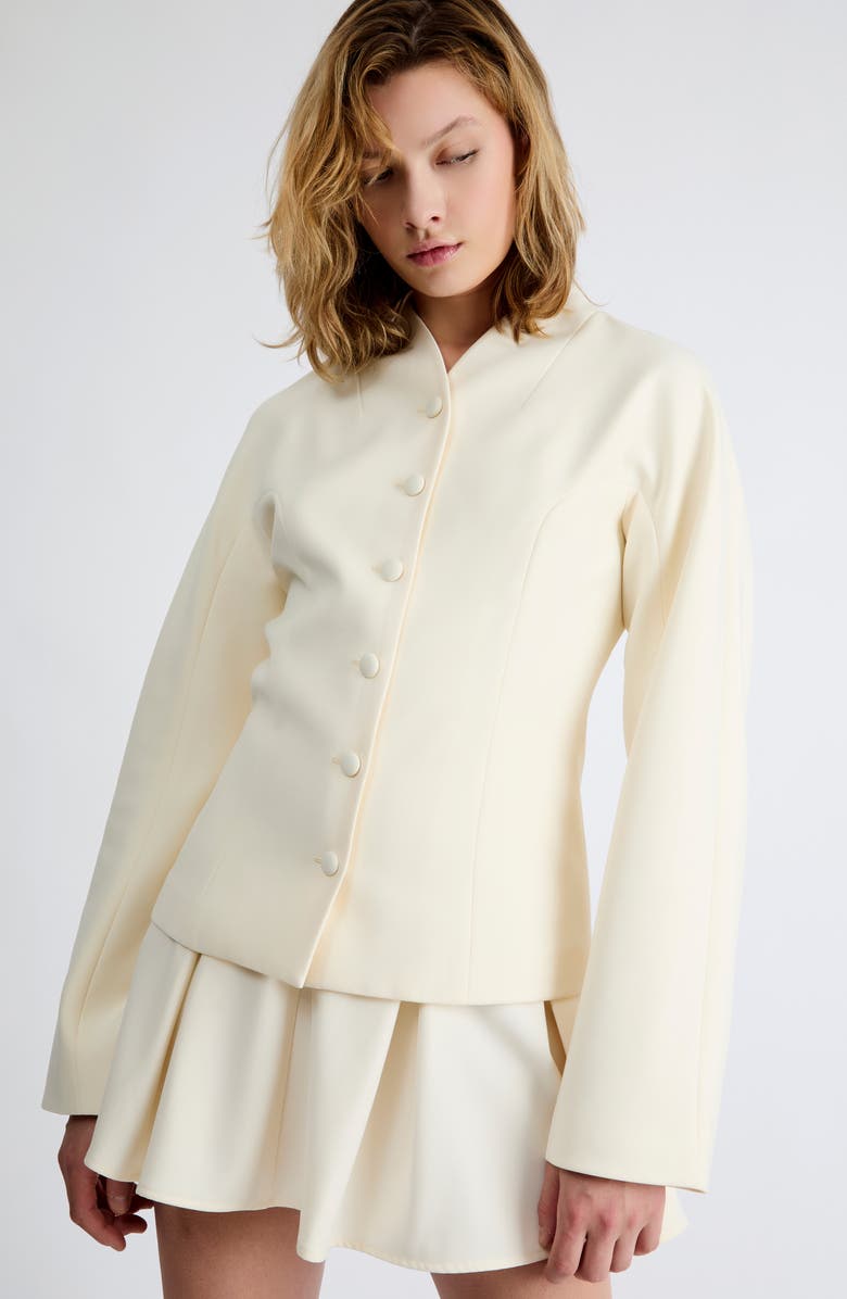 Extro & Vert Felicity Tailored Blazer, Alternate, color, Ivory