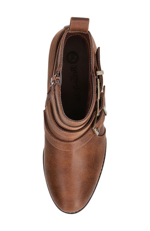 Bella Vita Bowie Buckle Strap Bootie In Brown
