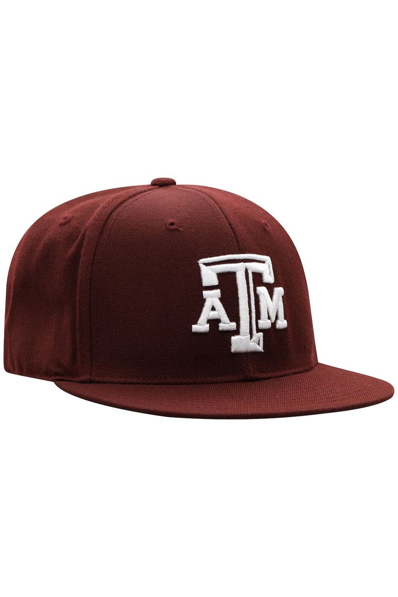 Men's Top of the World Maroon Texas A&M Aggies Team Color Fitted Hat, Alternate, color, Maroon