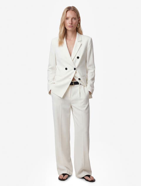 Wide Leg Trousers with Belt