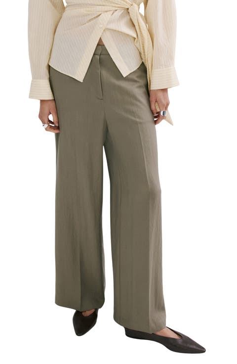 High Waist Wide Leg Pants