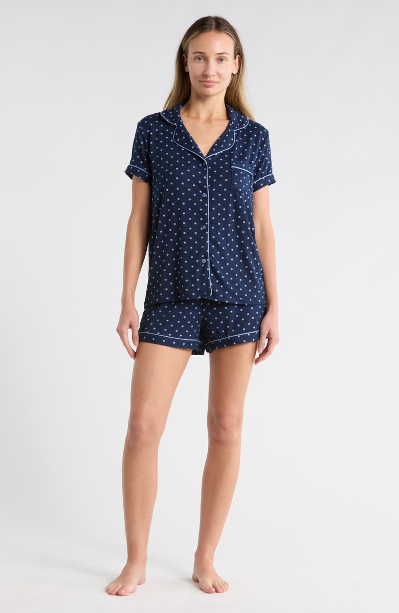 Tart Manma 3-Piece Jersey Pajamas, Alternate, color, Blue Dot On Navy