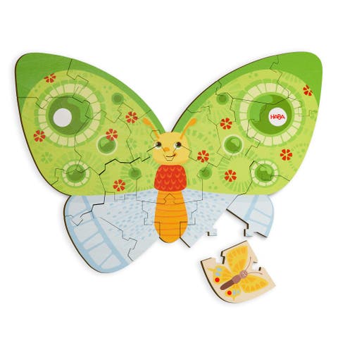 Wooden Puzzle Butterfly - 2 in 1 Reversible Puzzle