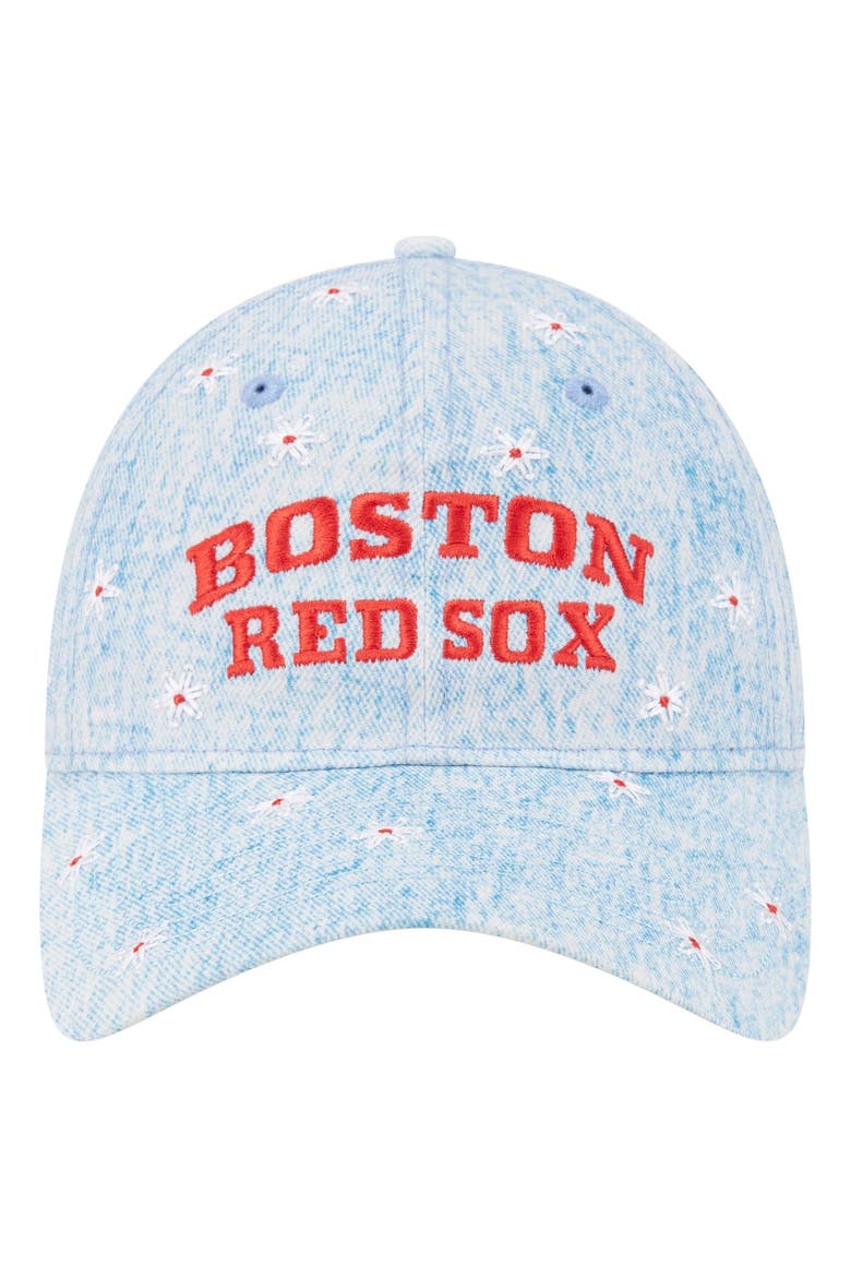 Women's New Era  Light Blue Boston Red Sox Daisy All Over 9TWENTY Adjustable Hat, Alternate, color, Light Blue