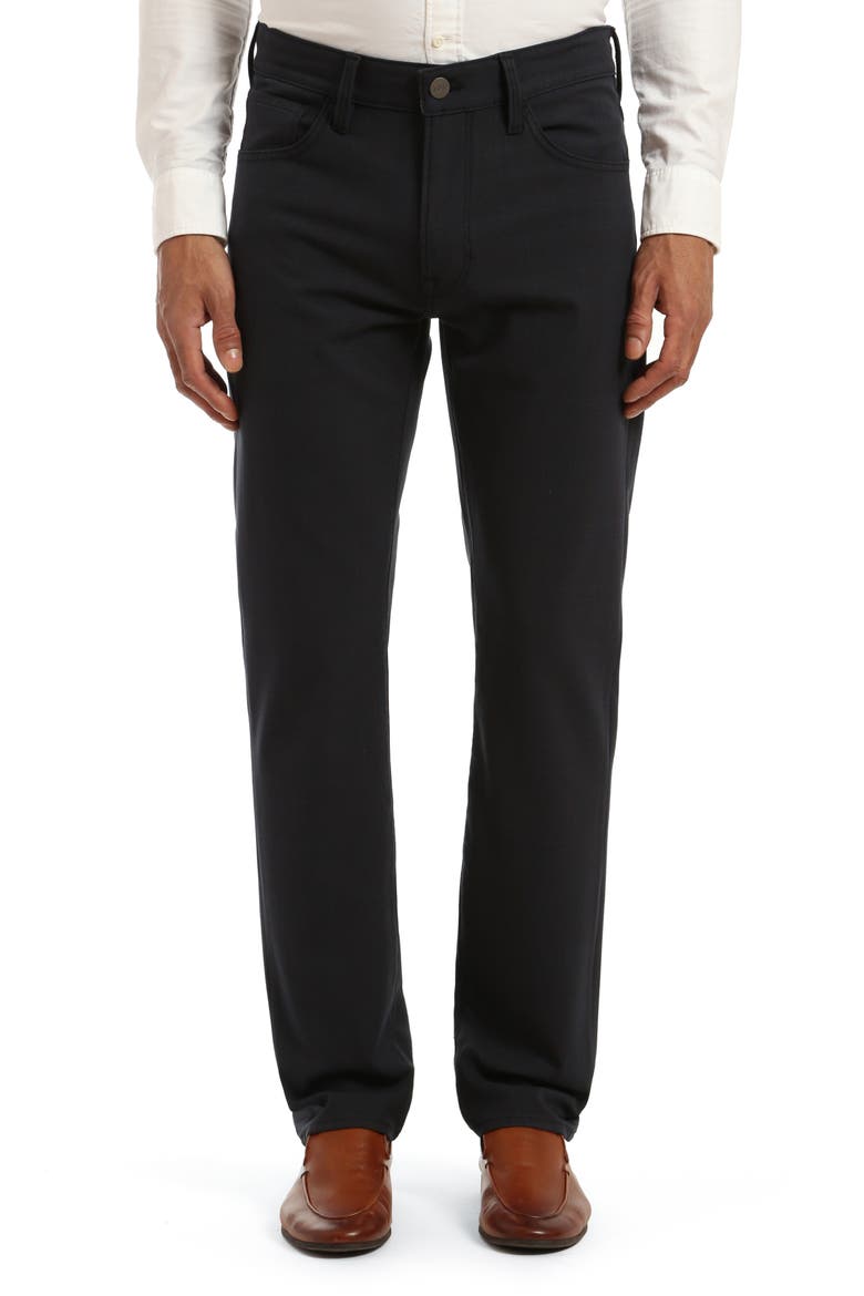 Courage Straight Leg Stretch Five-Pocket Pants, Main, color, NAVY ELITE CHECK