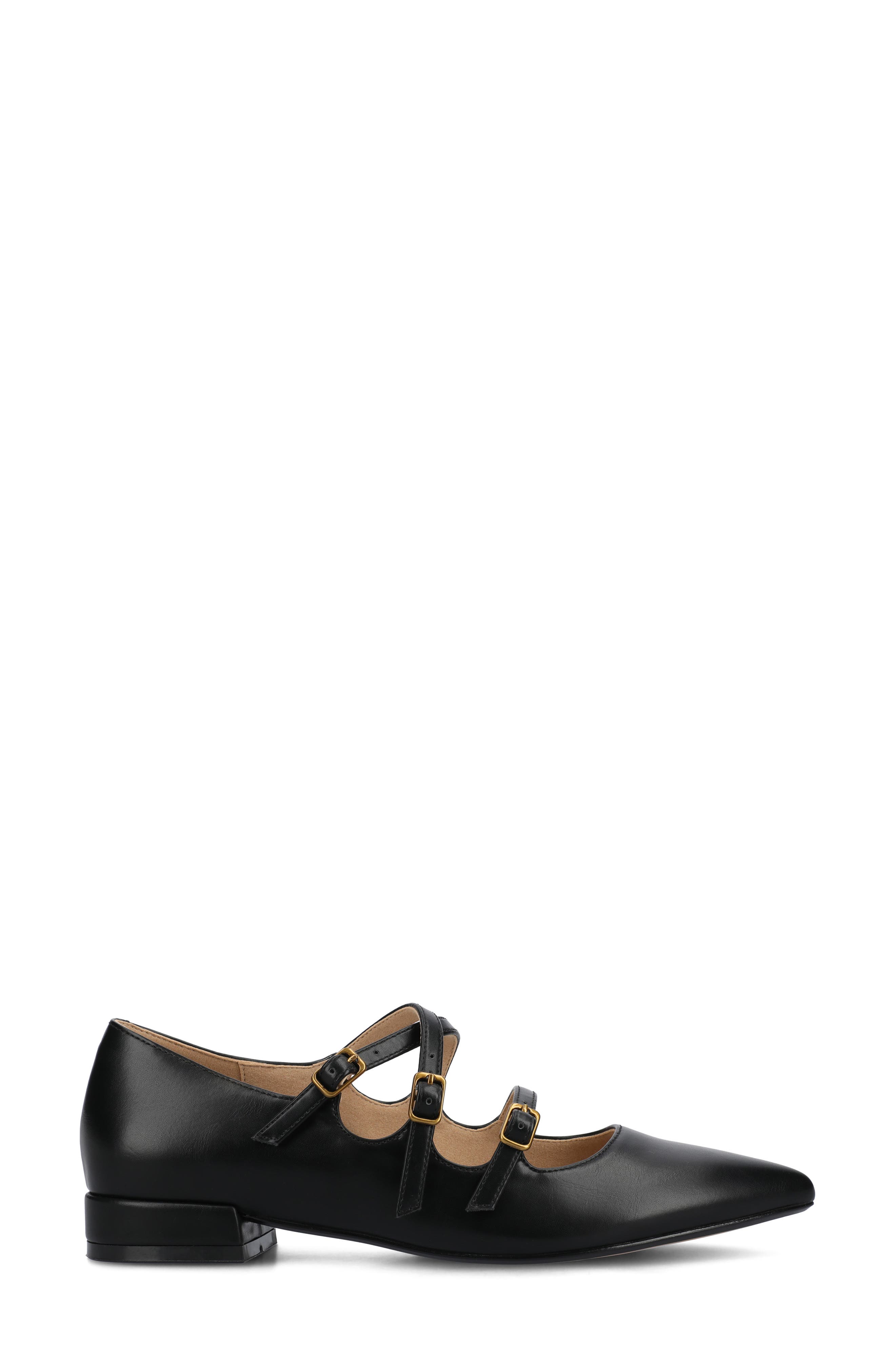 Journee Collection Gretal Mary Jane Flat, Alternate, color, Black