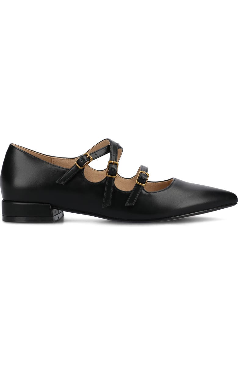 Journee Collection Gretal Mary Jane Flat, Alternate, color, Black
