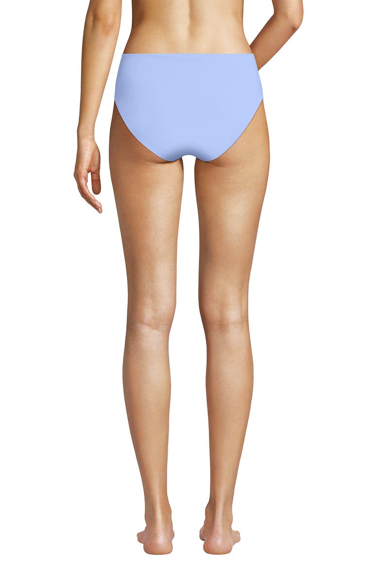 Chlorine Resistant Mid Rise Classic Bikini Bottoms, Alternate, color, Soft Cloud Blue