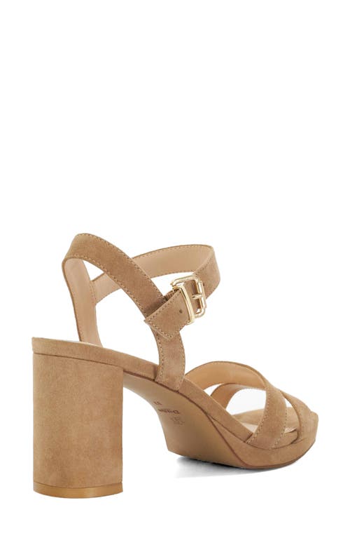 Dune London Manifesting Platform Sandal In Brown