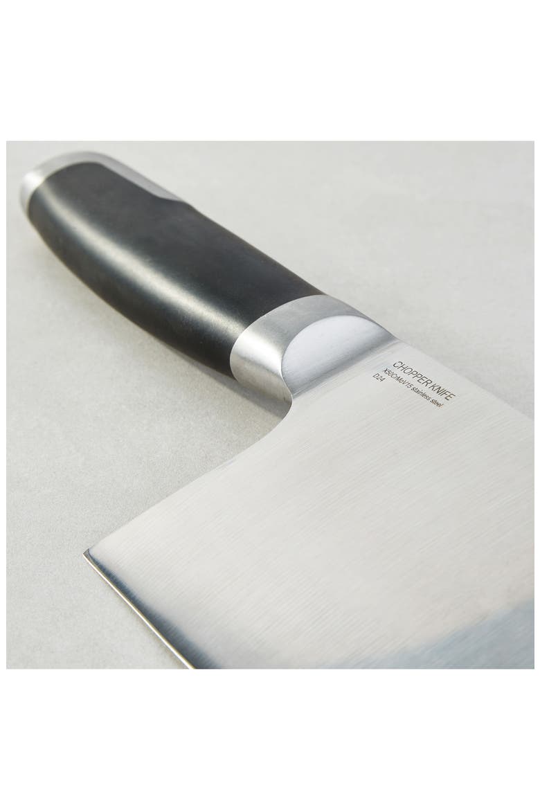 Leo Graphite 7-Inch Cleaver, Alternate, color, BLACK