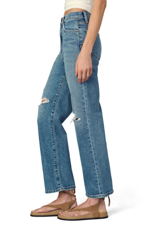 Joe's Jeans The Blake High Rise Wide Leg Crop Jeans In Blue