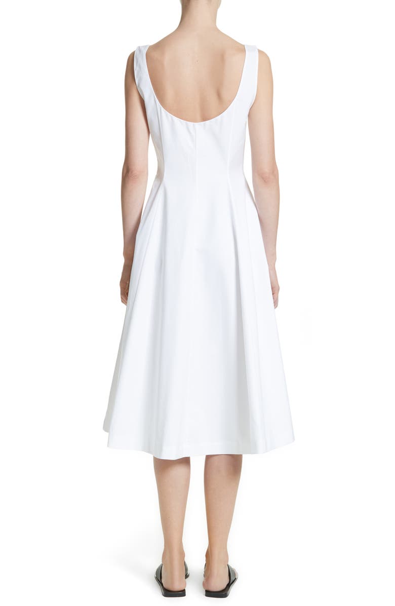 Khaite Cindy Poplin Tank Dress, Alternate, color,