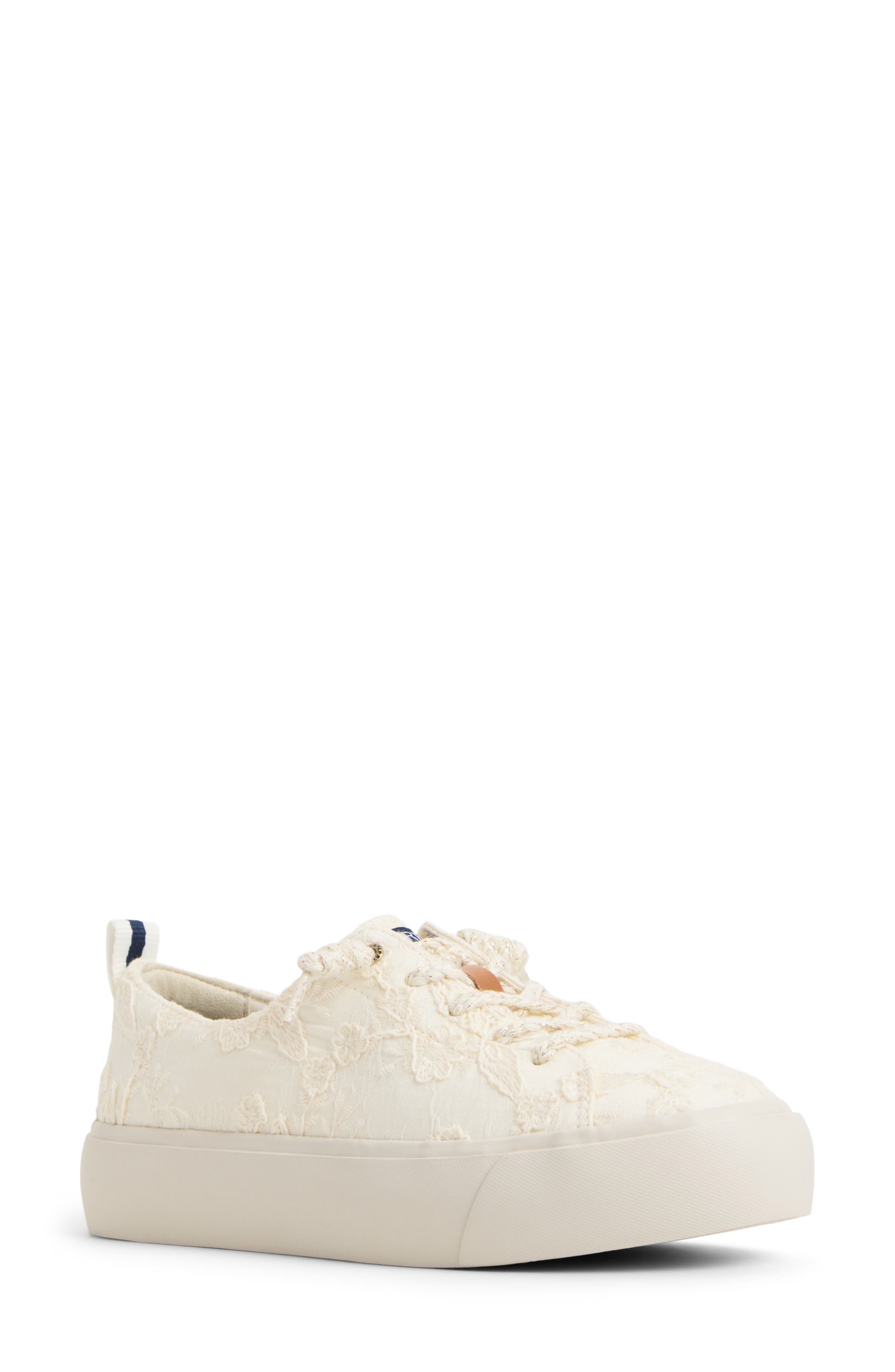 Sperry Cove Lace-to-Toe Sneaker, Main, color, Cream