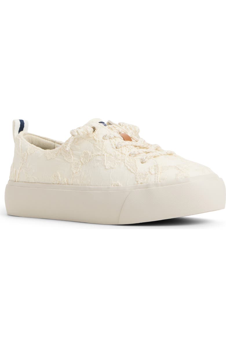 Sperry Cove Lace-to-Toe Sneaker, Main, color, Cream