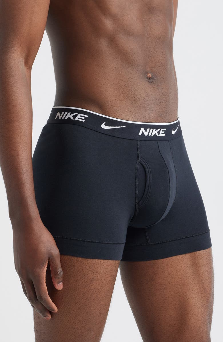 Nike Dri-FIT Essential Assorted 3-Pack Stretch Cotton Trunks, Alternate, color, Black Assorted