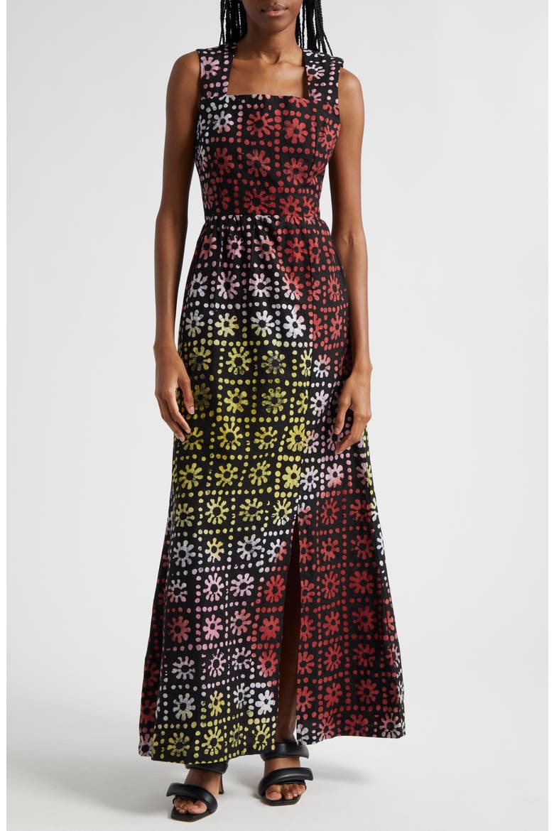 Yinka Maxi Dress, Main, color, BLACK MULTI