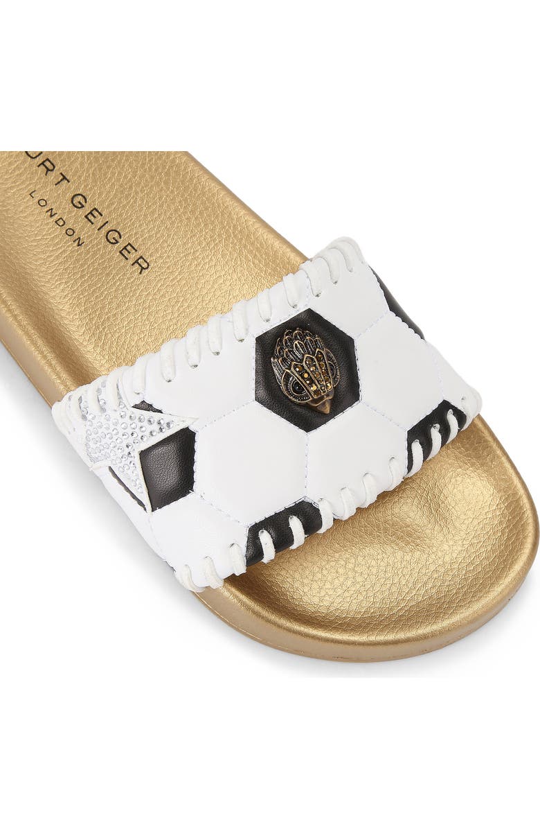 Kurt Geiger London Meena Eagle Slide Sandal, Alternate, color, White