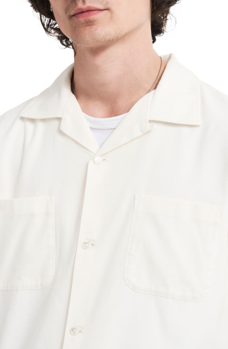 BUCK MASON Draped Twill Camp Shirt, Alternate, color,