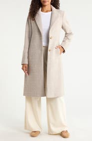 Lauren Ralph Lauren Wool Blend Tweed Coat