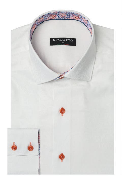 Solomon Jacquard Button-Up Shirt