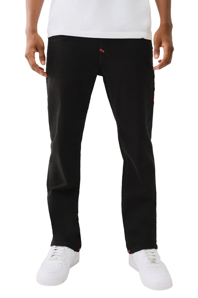 Ricky Straight Leg Jeans, Main, color, BLACK RINSE