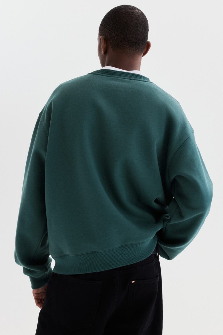 Loose Fit Sweatshirt, Alternate, color, Dark green/SoHo NYC
