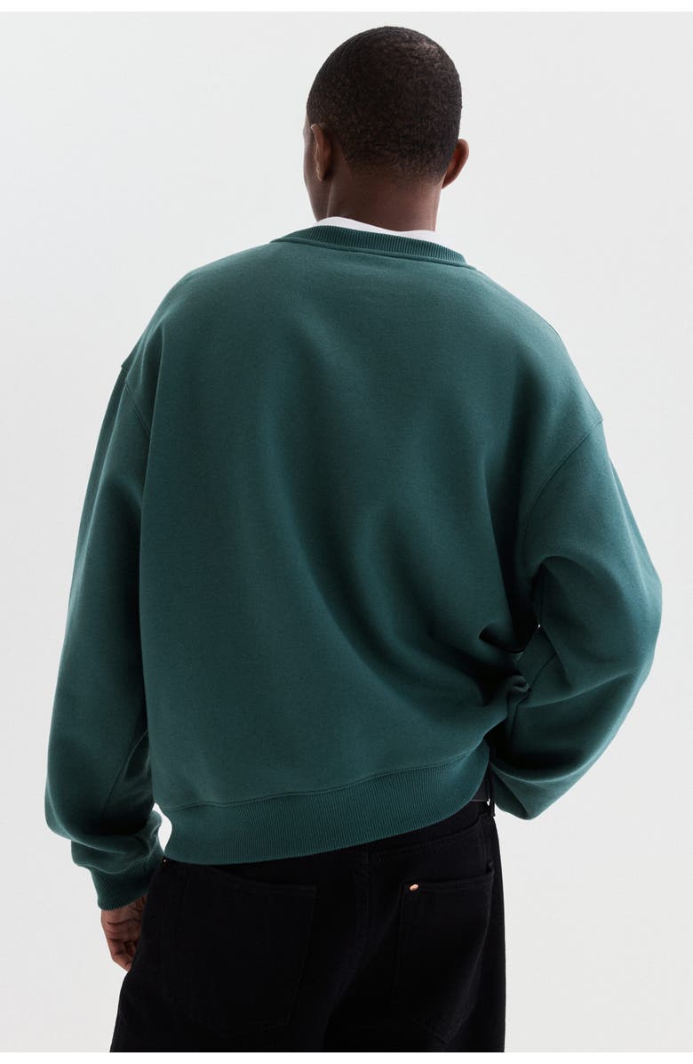 H&M Loose Fit Sweatshirt, Alternate, color, Dark Green/Soho Nyc