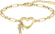 Lacoste Elyse Heart Link Bracelet