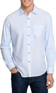 W.R.K Slim Fit Abstract Squiggle Reworked Button-Up Shirt