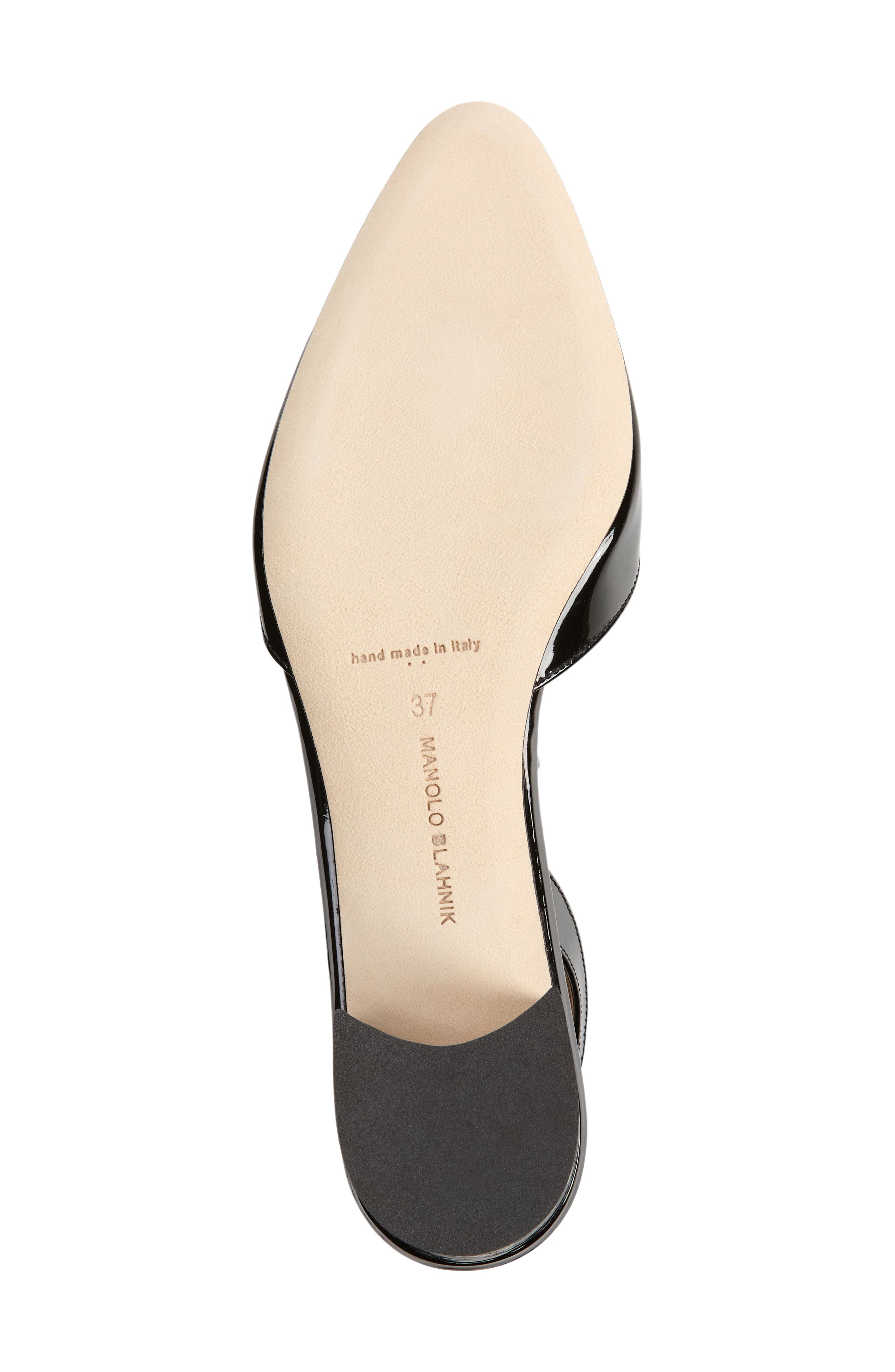 Manolo Blahnik Aspro Block Heel Slingback Pump, Alternate, color, Black