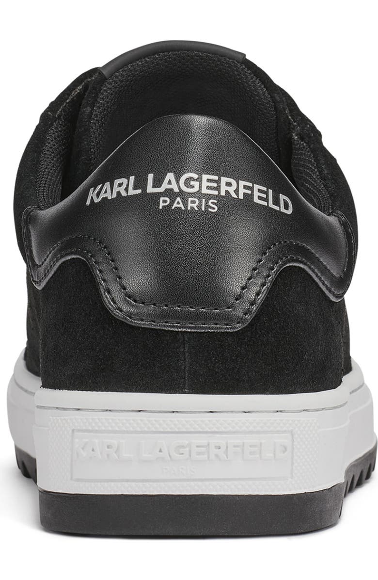 KARL LAGERFELD PARIS Logo Low Top Sneaker, Alternate, color, Black