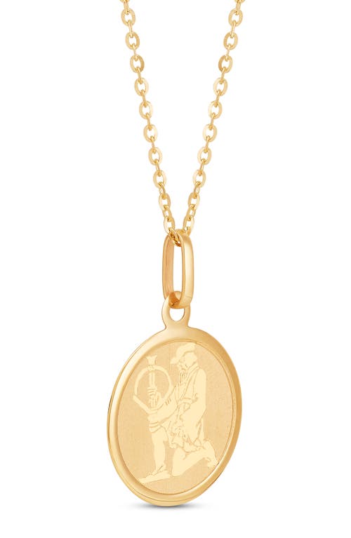 Frankie & Zoe Saggitarius Pendant Necklace In Gold