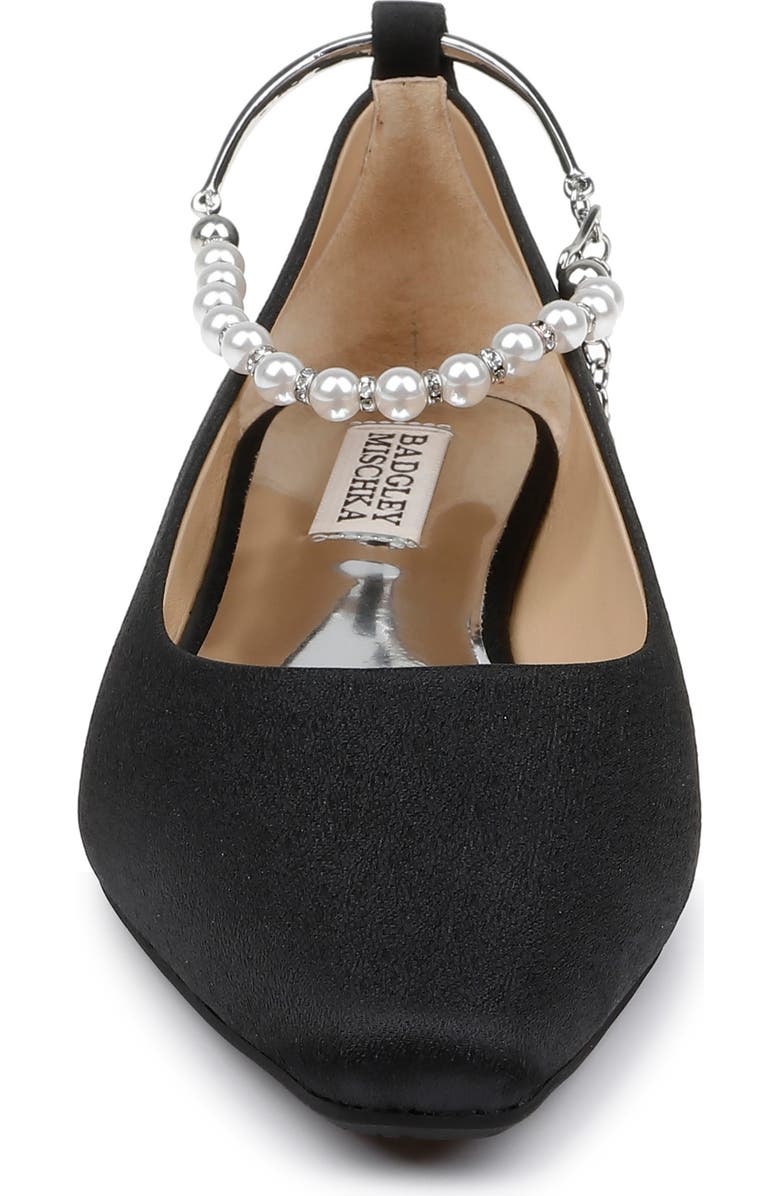 Badgley Mischka Collection London Ankle Strap Flat, Alternate, color,