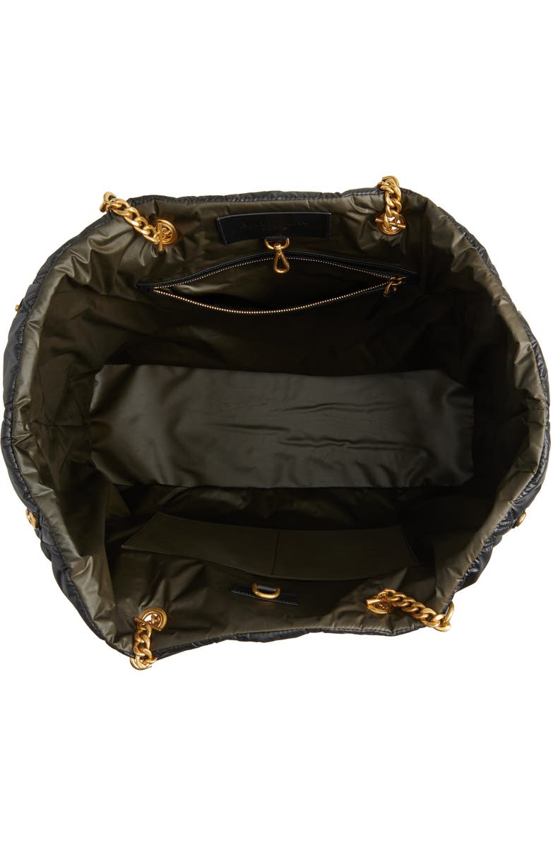 Balmain XXL 1945 Soft Quilted Nylon Tote Bag, Alternate, color,