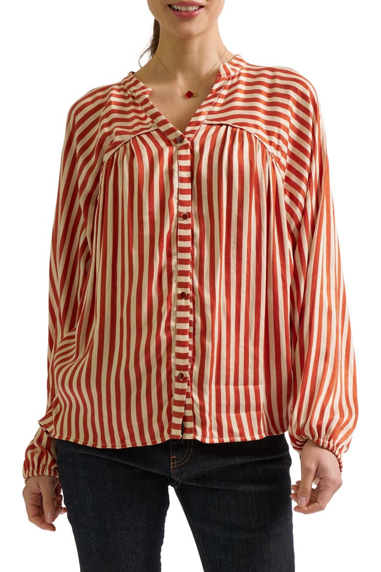 Madeleine Maternity & Nursing Blouse, Alternate, color, Copper
