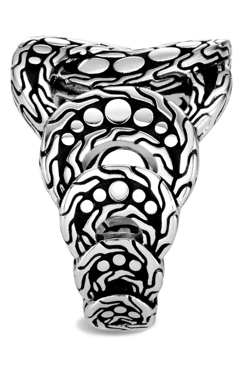 John Hardy Sterling Silver Dotted Interlocking Ring | Nordstromrack
