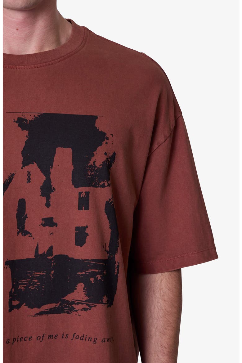 Fading Away Graphic T-Shirt, Alternate, color, BRICK
