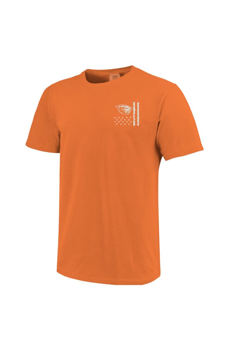 IMAGE ONE Men
s  Orange Oregon State Beavers Comfort Colors OHT Camo Overlay T-Shirt, Alternate, color, Orange