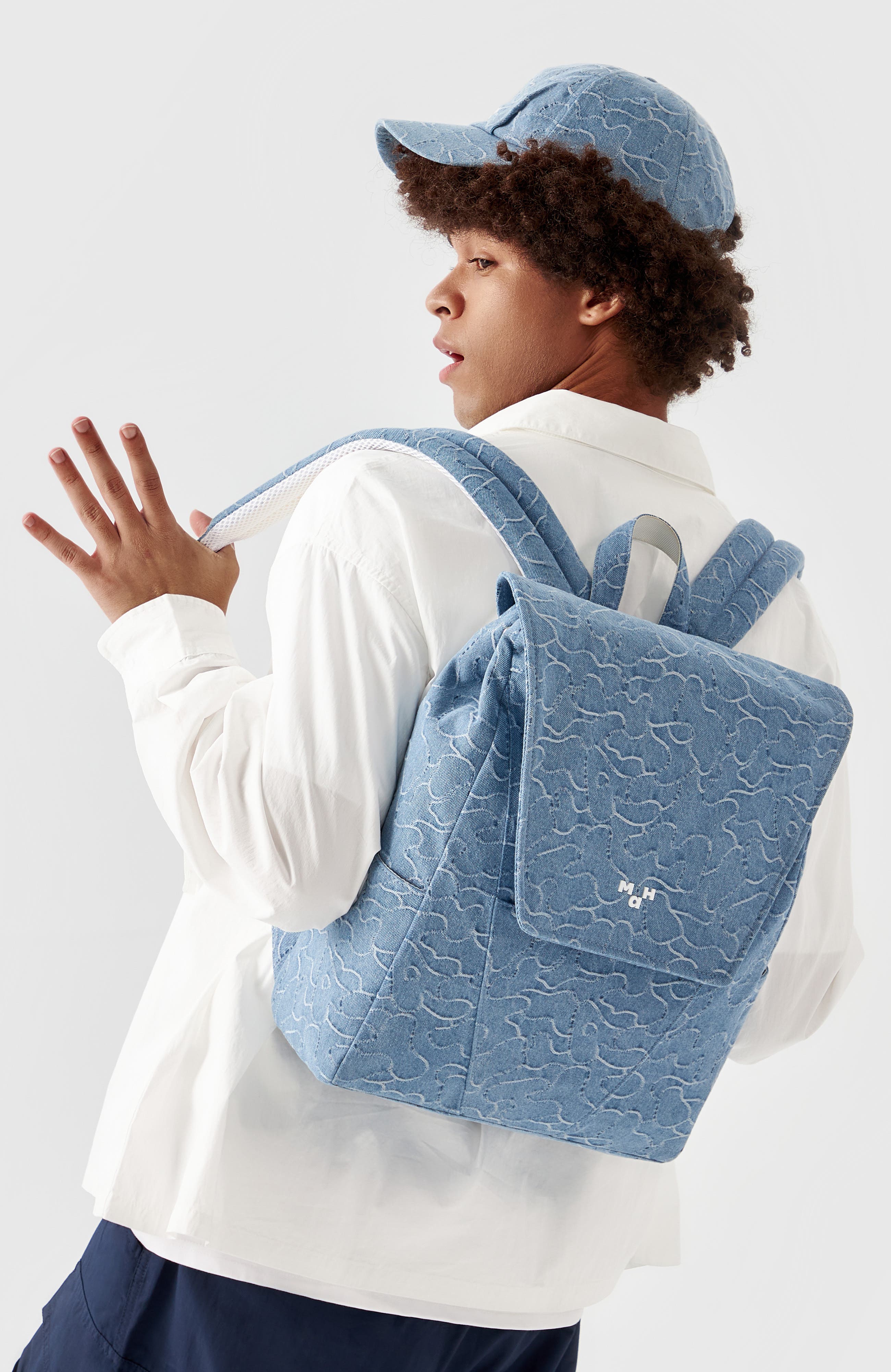 MaH Camouflage Denim Young Backpack, Alternate, color, Camouflage Denim