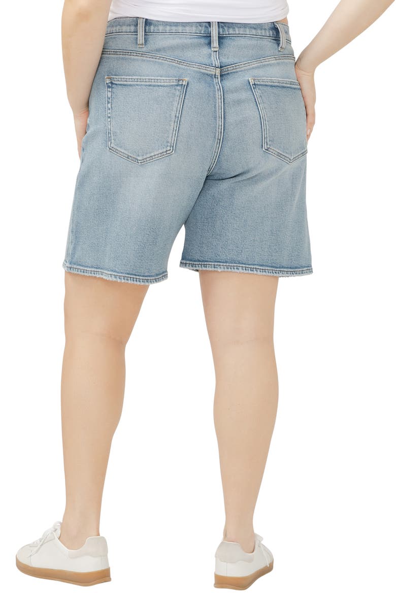 Silver Jeans Co. Longer Length Denim Shorts, Alternate, color, Indigo