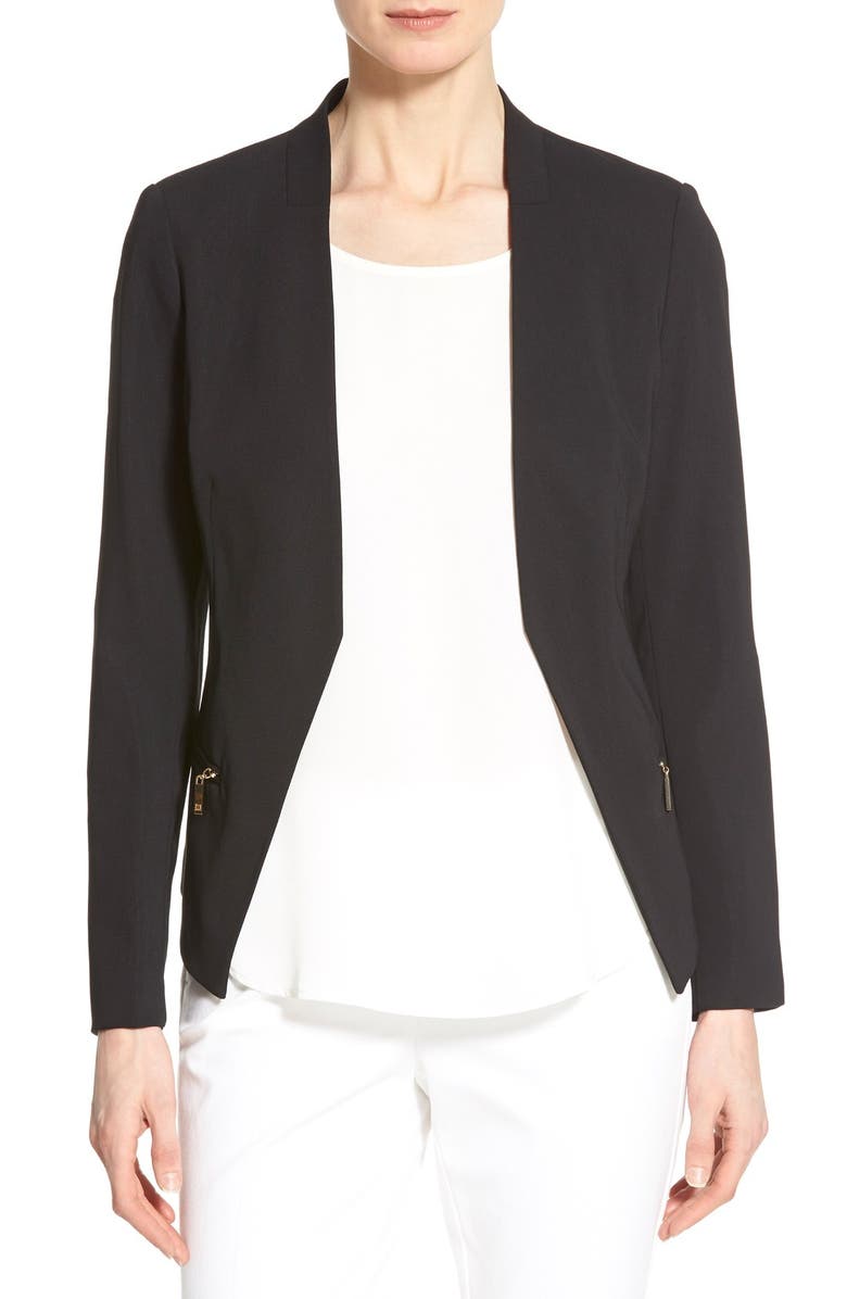 Ivanka Trump Zip Pocket Jacket, Main, color, 