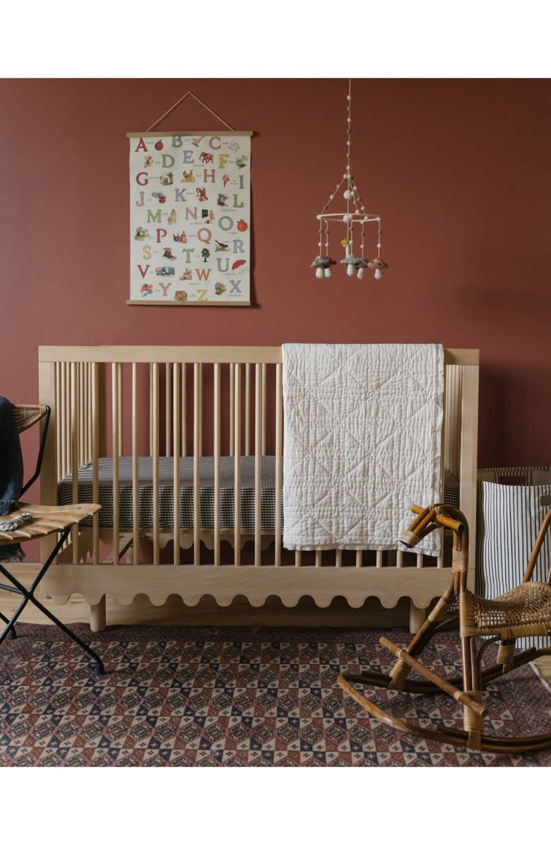 Pehr Gingham Crib Sheet, Alternate, color, 