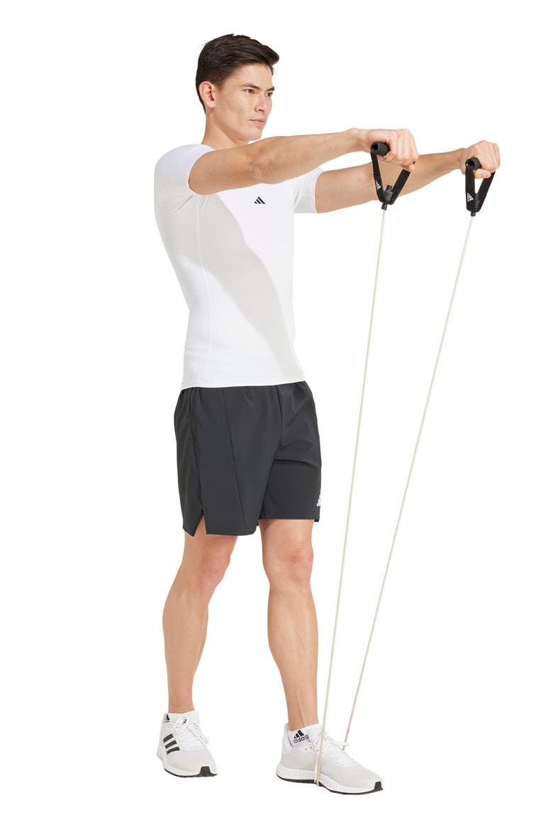 Techfit AEROREADY Training T-Shirt, Alternate, color, WHITE