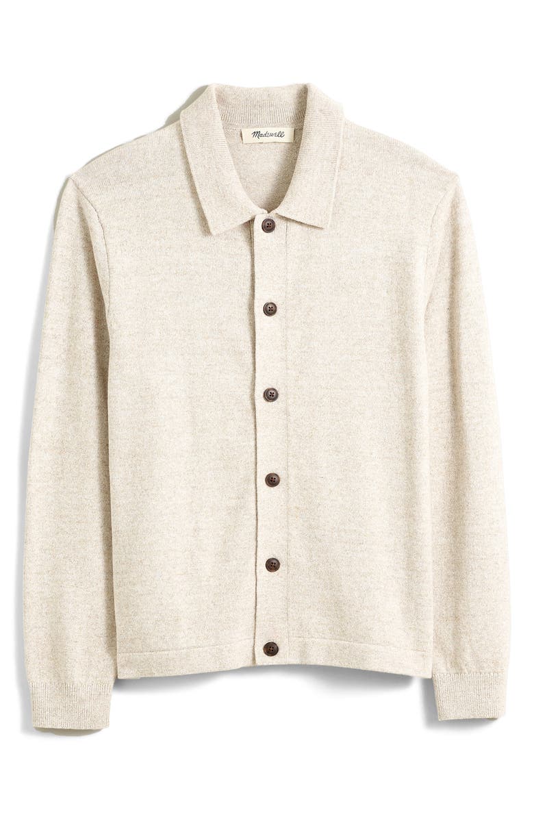 Madewell Tundra Polo Collar Cardigan, Main, color, 