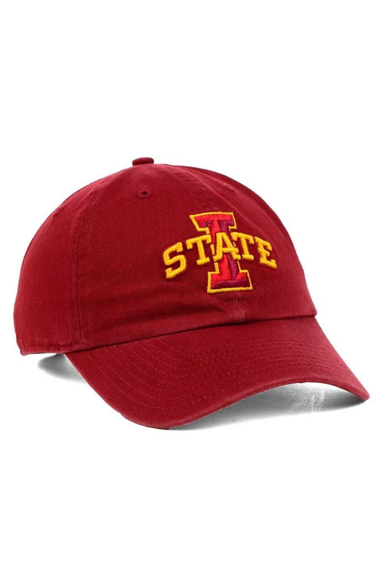 '47 Men's '47 Red Iowa State Cyclones Clean Up Adjustable Hat, Alternate, color,
